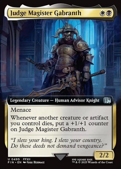Judge Magister Gabranth — Final Fantasy 495