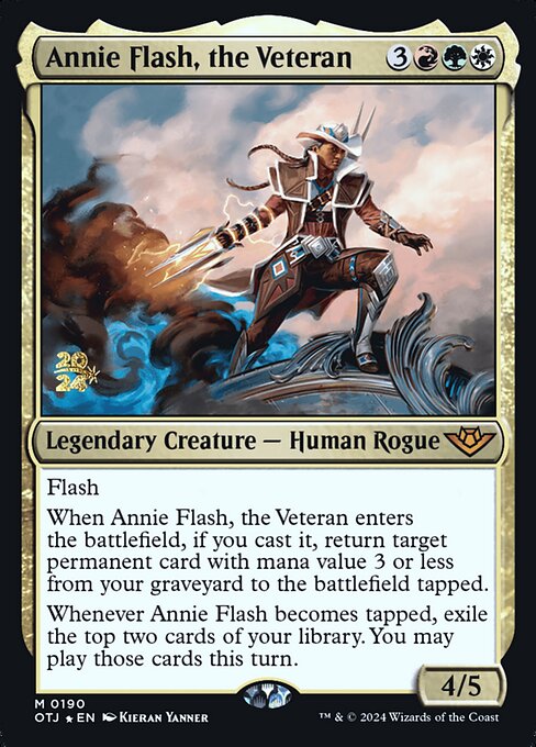 Annie Flash, a Veterana — Outlaws of Thunder Junction Promos 190s
