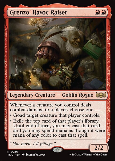 Grenzo, Instigador do Caos — Tarkir: Dragonstorm Commander 216