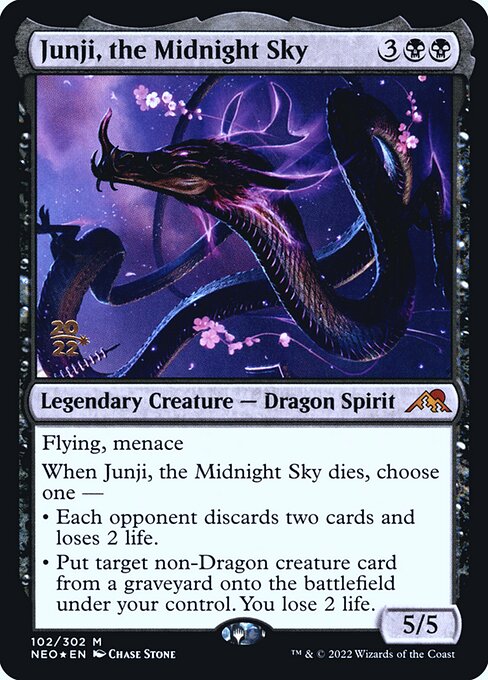 Junji, o Céu da Meia-noite — Kamigawa: Neon Dynasty Promos 102s