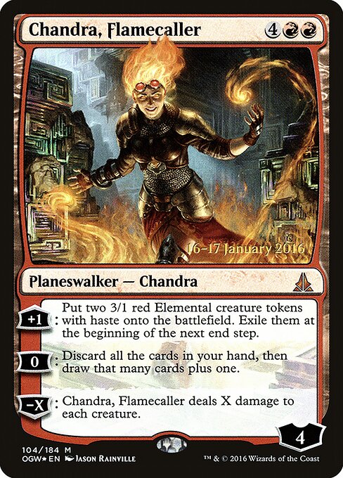 Chandra, Invocadora do Fogo — Oath of the Gatewatch Promos 104s
