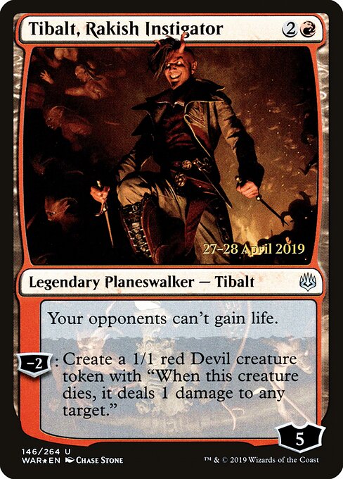 Tibalt, Instigador Dissoluto — War of the Spark Promos 146s
