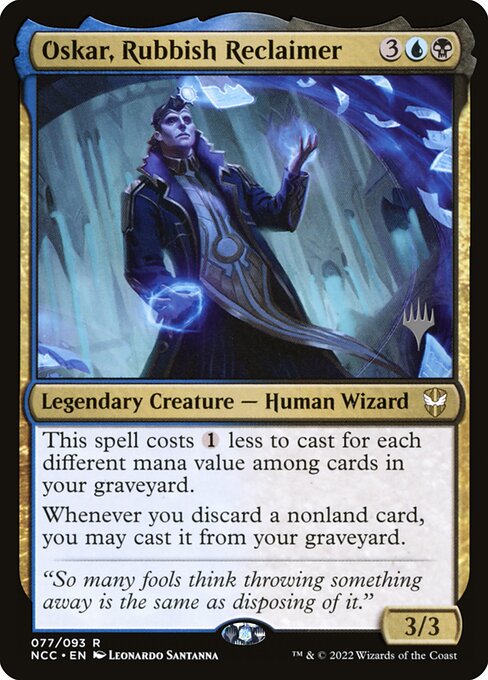 Oskar, Recuperador de Lixo — New Capenna Commander Promos 77p