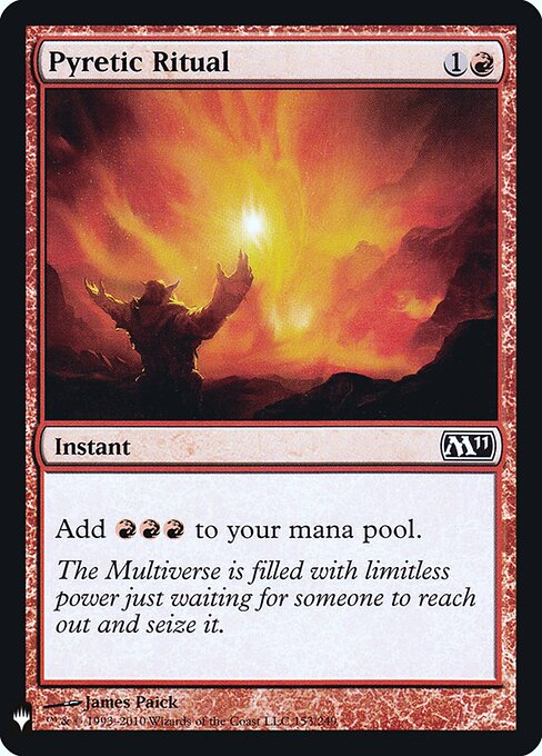 Ritual Pirético — The List M11-153