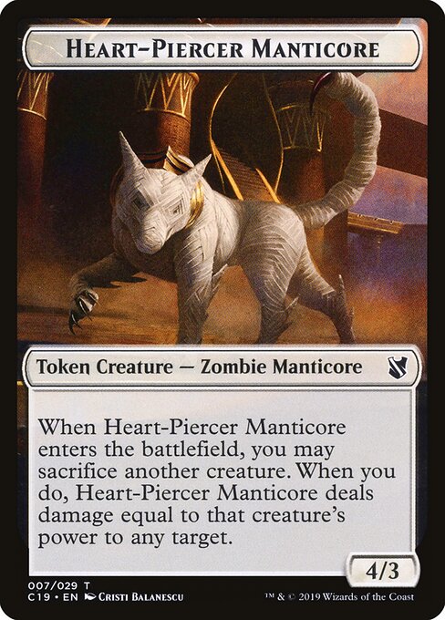 Heart-Piercer Manticore — Commander 2019 Tokens 7