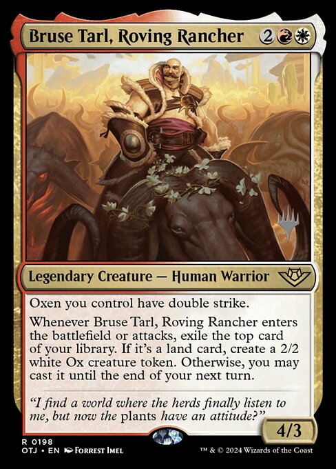 Bruse Tarl, Rancheiro Itinerante — Outlaws of Thunder Junction Promos 198p