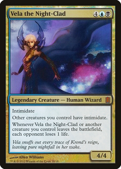 Vela, Manto da Noite — Commander's Arsenal 18
