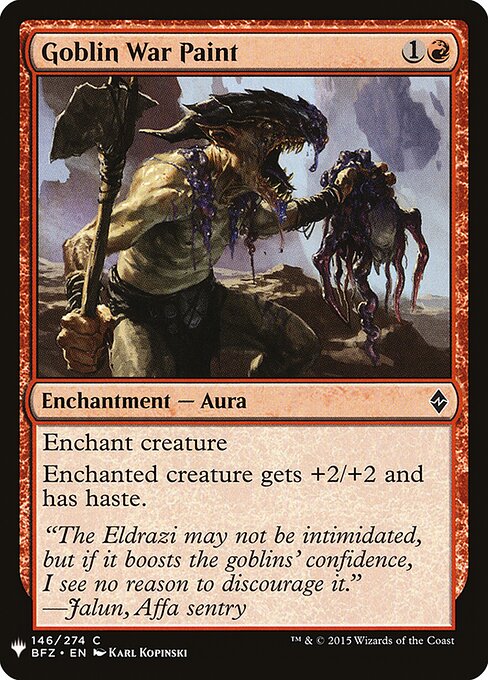 Pintura de Guerra Goblin — The List BFZ-146