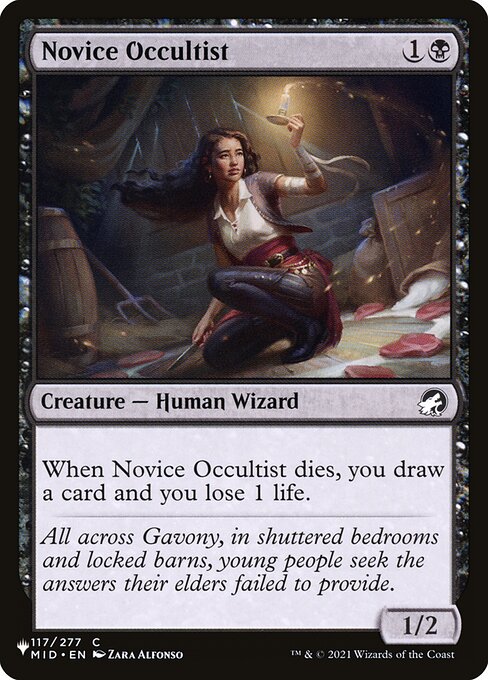 Ocultista Novata — The List MID-117
