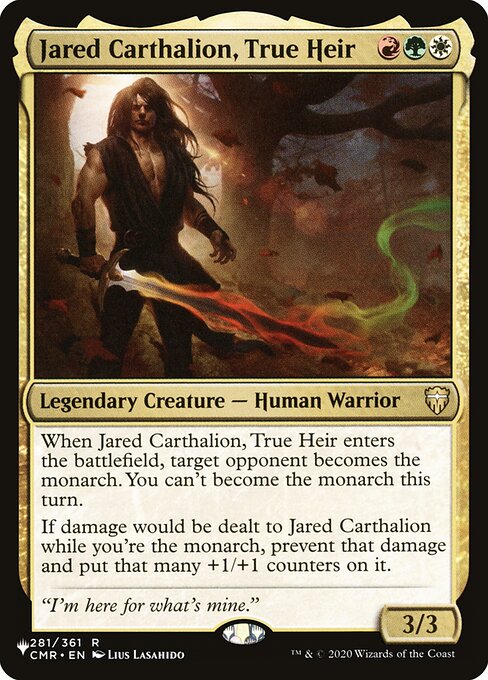 Jared Carthalion, Herdeiro Legítimo — The List CMR-281