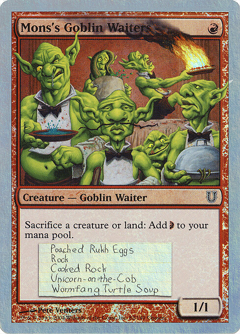 Mons's Goblin Waiters — Unhinged 82★