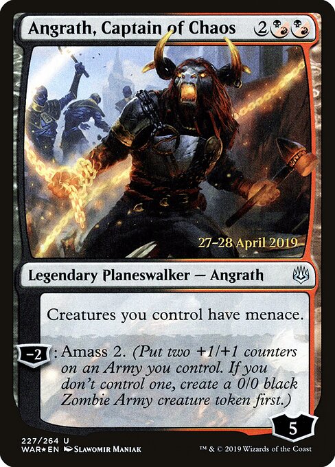 Angrath, Capitão do Caos — War of the Spark Promos 227s