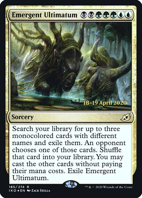 Ultimato Emergente — Ikoria: Lair of Behemoths Promos 185s