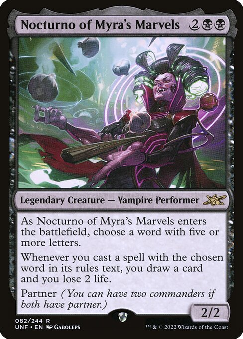 Nocturno of Myra's Marvels — Unfinity 82