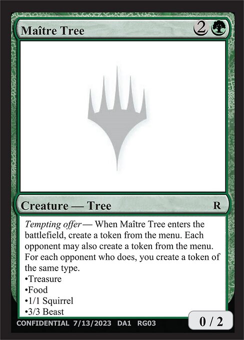 Maître Tree — Unknown Event RG03a