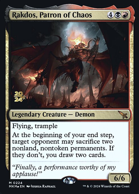 Rakdos, Patrono do Caos — Murders at Karlov Manor Promos 224s
