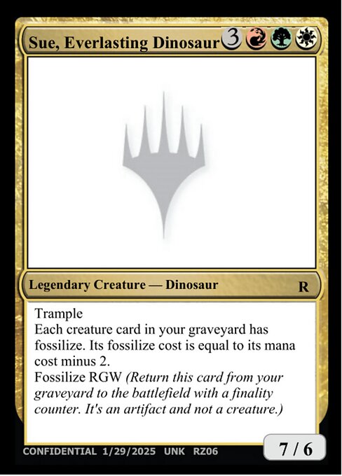 Sue, Everlasting Dinosaur — Unknown Event RZ06e