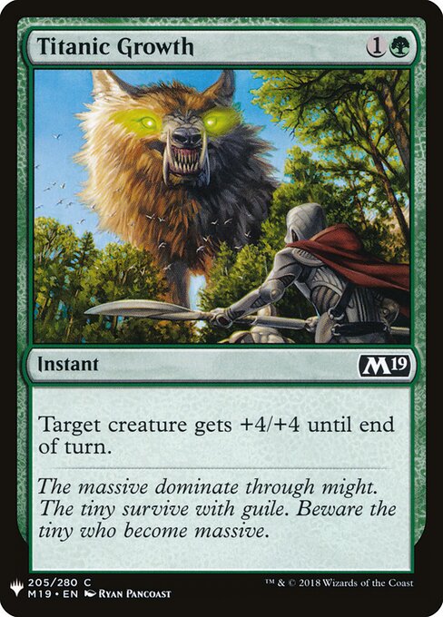 Crescimento Titânico — The List M19-205