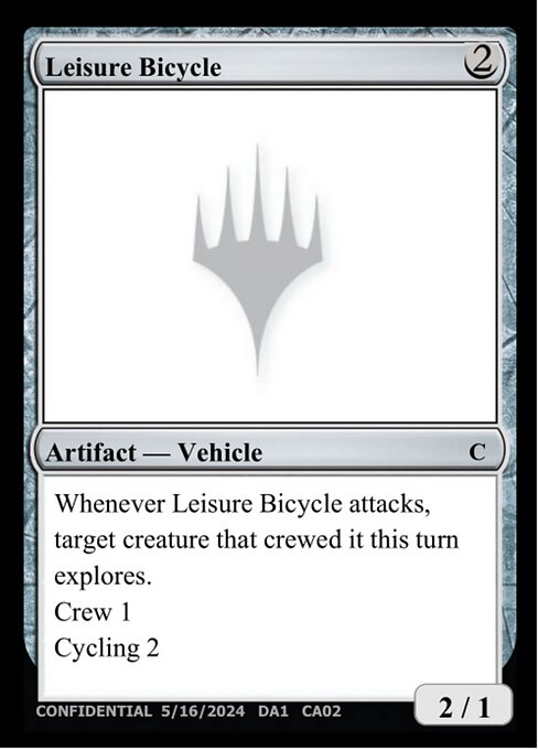 Leisure Bicycle — Unknown Event CA02a