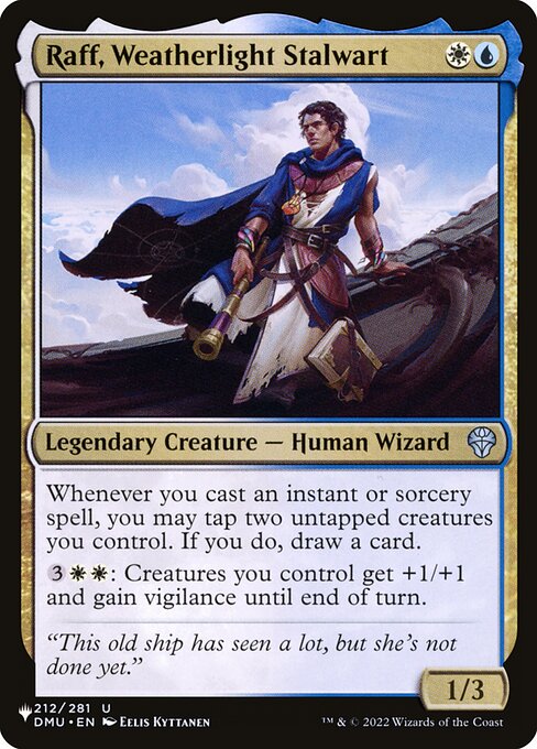 Raff, Defensor do Bons Ventos — The List DMU-212