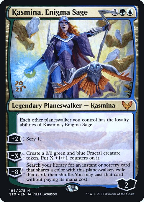 Kasmina, Sábia dos Enigmas — Strixhaven: School of Mages Promos 196s