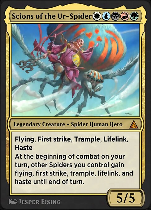 Carta-chave do deck campeão: Cinco cores