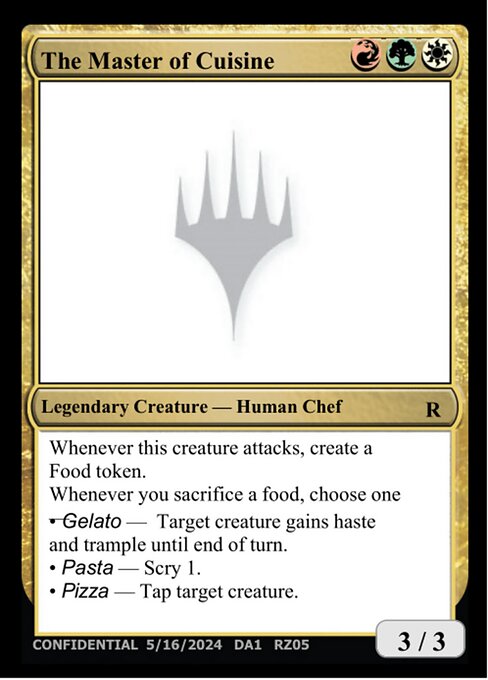 The Master of Cuisine — Unknown Event RZ05e