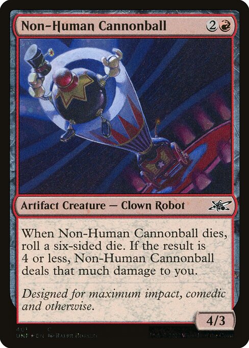 Non-Human Cannonball — Unfinity 401