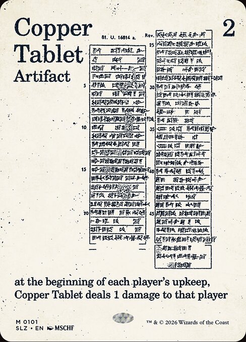 Copper Tablet — The Zeta Set 101