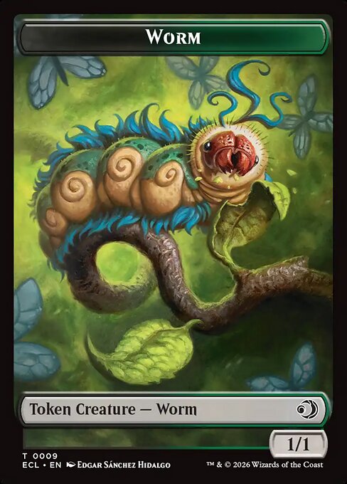 Worm — Lorwyn Eclipsed Tokens 9