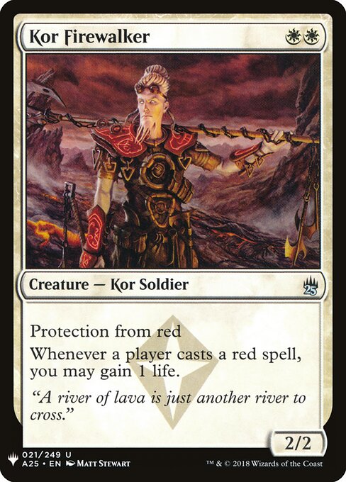 Andarilho do Fogo Kor — The List A25-21