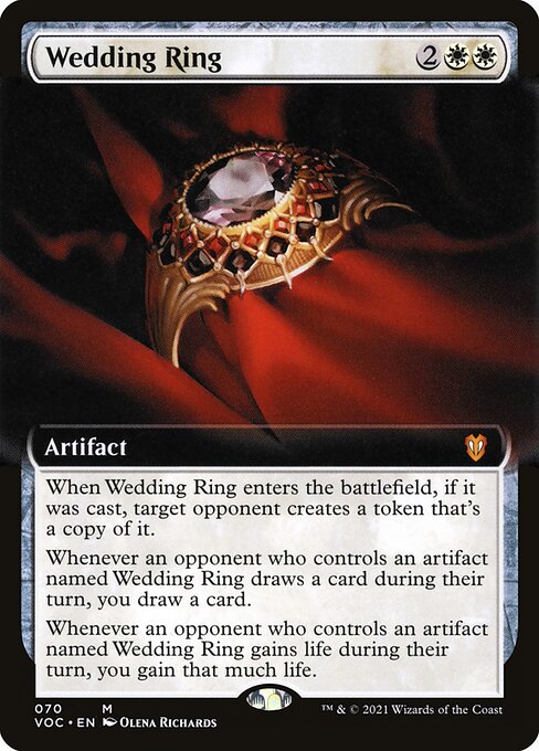 Aliança de Casamento — Crimson Vow Commander 70