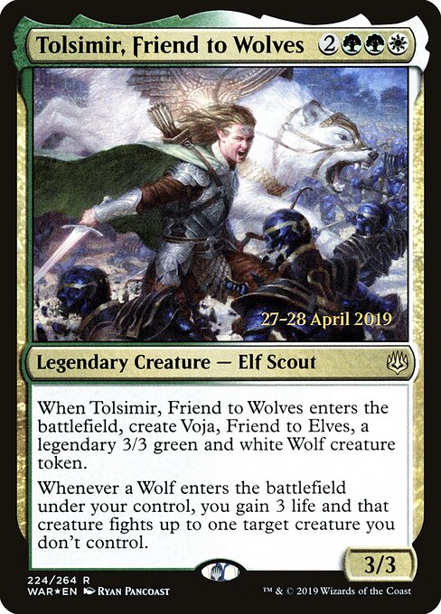Tolsimir, Amigo dos Lobos — War of the Spark Promos 224s