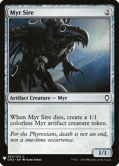 Senhor Myr — The List CM2-204