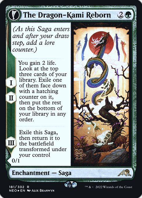 The Dragon-Kami Reborn — Kamigawa: Neon Dynasty Promos 181s