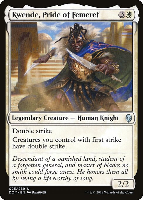 Kwende, Orgulho de Femeref — Dominaria 25