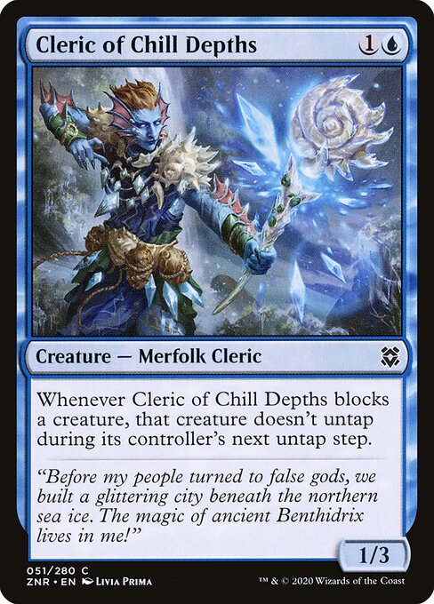 Clérigo das Profundezas Gélidas — Zendikar Rising 51