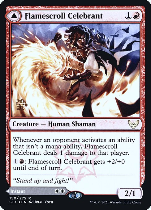 Flamescroll Celebrant — Strixhaven: School of Mages Promos 150s