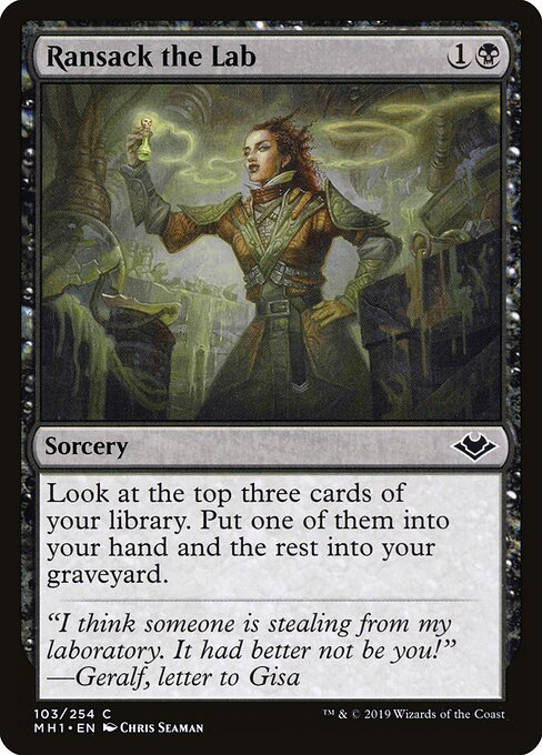 Saquear o Laboratório — Modern Horizons 103