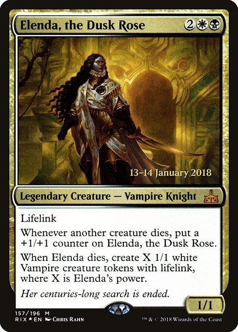 Elenda, a Rosa do Crepúsculo — Rivals of Ixalan Promos 157s