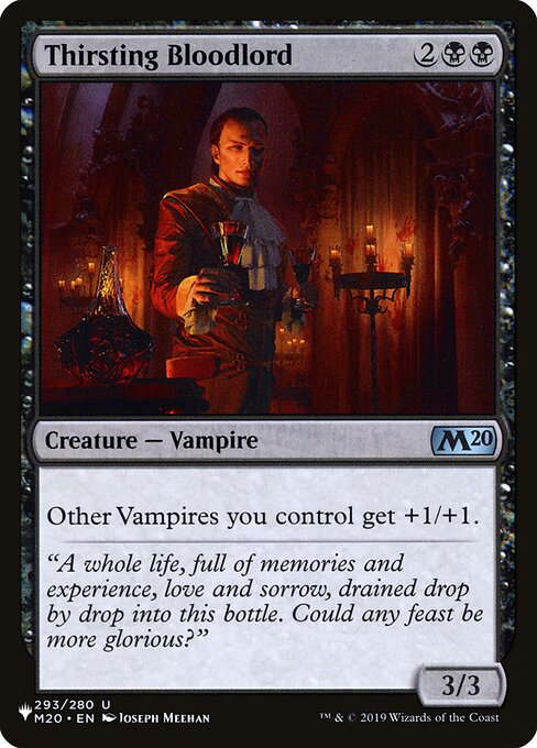 Senhor Vampiro Sedento — The List M20-293