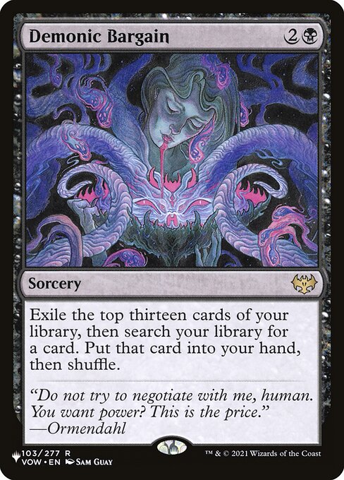 Barganha Demoníaca — The List VOW-103