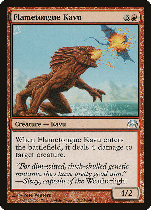 Kavu de Língua Flamejante — Planechase 54
