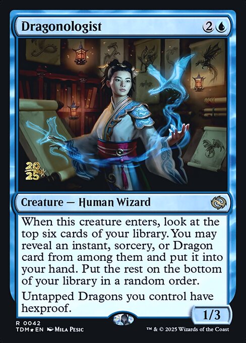 Dragonologist — Tarkir: Dragonstorm Promos 42s