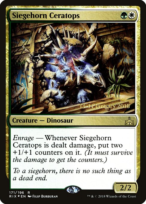 Cerátopo Chifre-de-cerco — Rivals of Ixalan Promos 171s