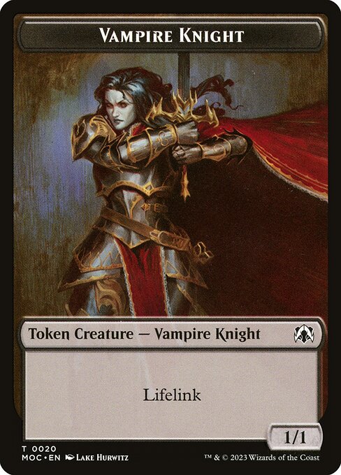 Vampire Knight — March of the Machine Commander Tokens 20