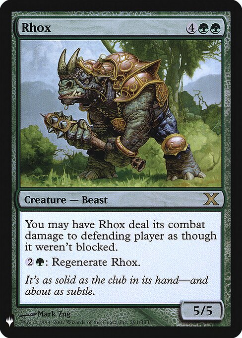 Rhox — The List 10E-291