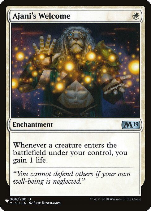 Boas-vindas de Ajani — The List M19-6