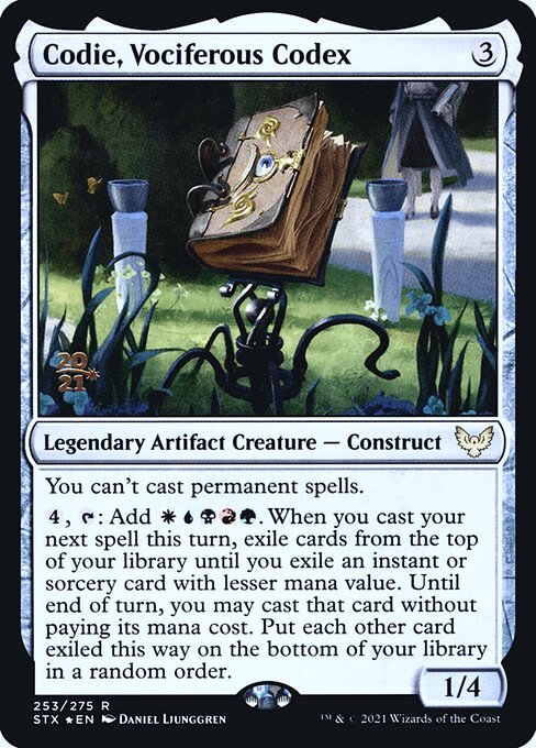 Codie, Códice Vocífero — Strixhaven: School of Mages Promos 253s