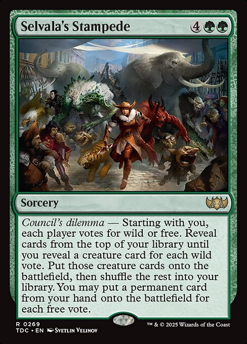 Selvala's Stampede — Tarkir: Dragonstorm Commander 269